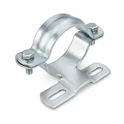 Mastschelle Schilderhalterung für Flach-Verkehrszeichen Lochmittenabstand 350mm - 60 mm