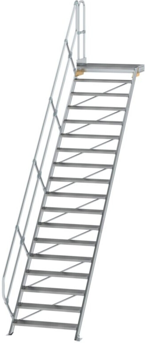 MUNK Aluminium-Treppe Plattform 45° 18 Stufen (600478)