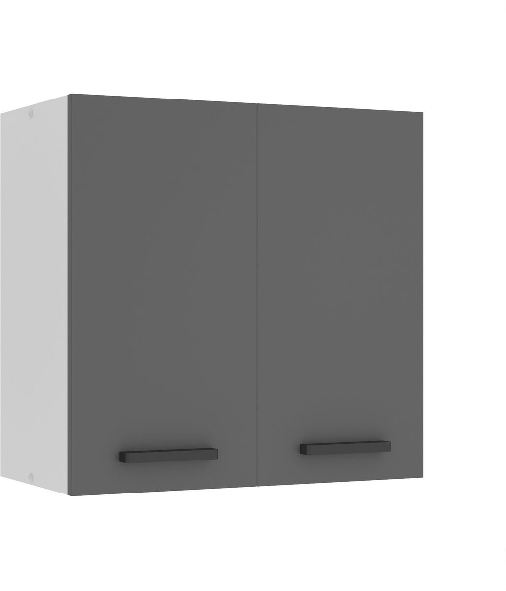 BELINI Hangkast SG2 met 2 Deuren - Zilver Mat - Breedte: 60 cm