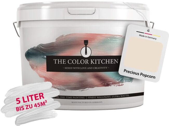 A.S. Création Wandfarbe The Color Kitchen Precious Popcorn Beige Matt 5,00 l Hohe Deckkraft (DD125629)