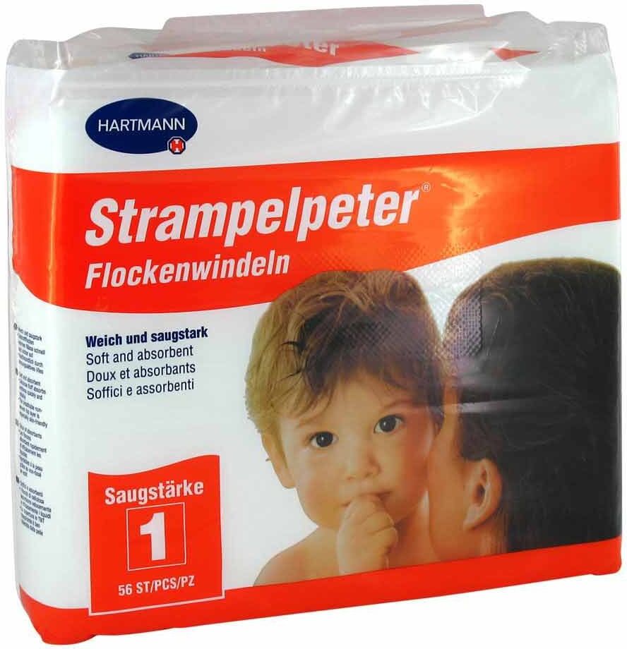 Strampelpeter Flockenwindeln Saugstärke 1