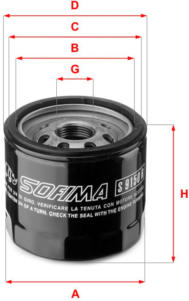 Ölfilter SOFIMA S 9150 R