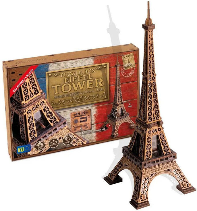 Puzzle Box : Tour Eiffel mechanical model - Wooden.City