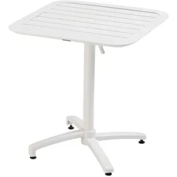 Oviala Business Terrassen-Neigungstisch 70 x 70 cm weiß