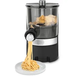 H.Koenig HOMY90 Nudelmaschine, 600 g, 375 ml Wasser, 6 automatische Programme, glutenfrei, integrierte Waage, 220 W, Schwarz