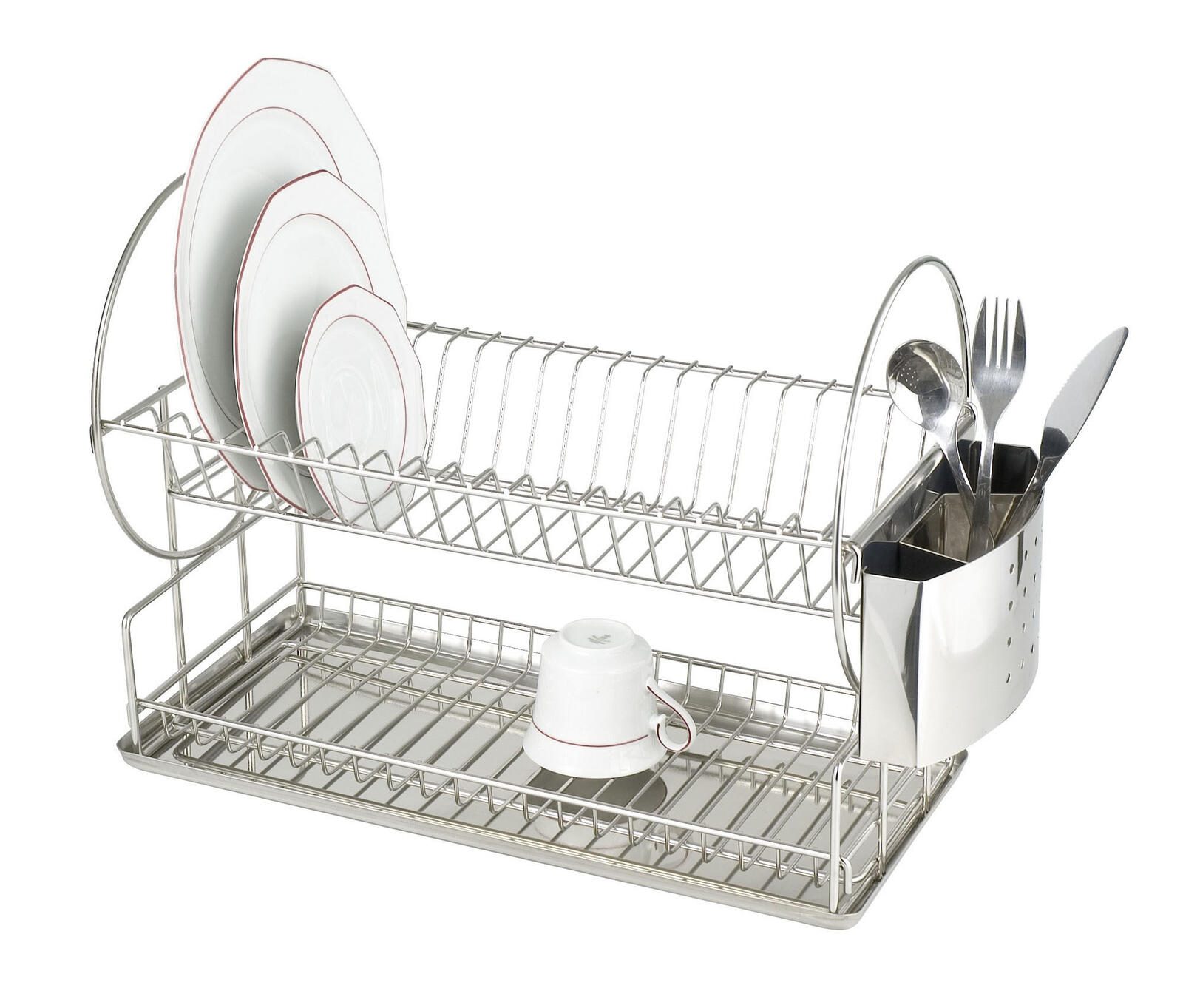 Maximex Exclusiv Duo Geschirrabtropfständer silber 2329500