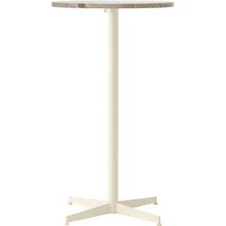 Nook Star Base Bartisch hoch, 60 cm, Kunis Breccia, cremefarbene Basis
