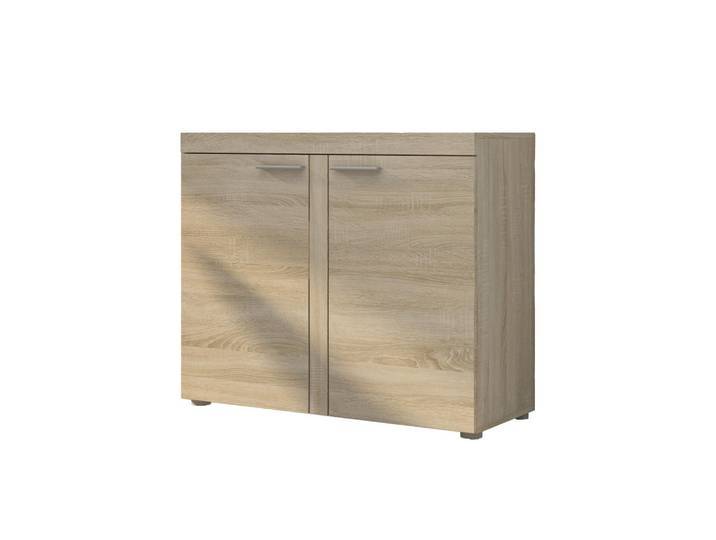 Masseno Sideboard Ritmo 97x40x82 cm mit 2 Türen Sonoma Eiche, 97x82x40 cm, Kleinmöbel, Kommoden, Sideboards