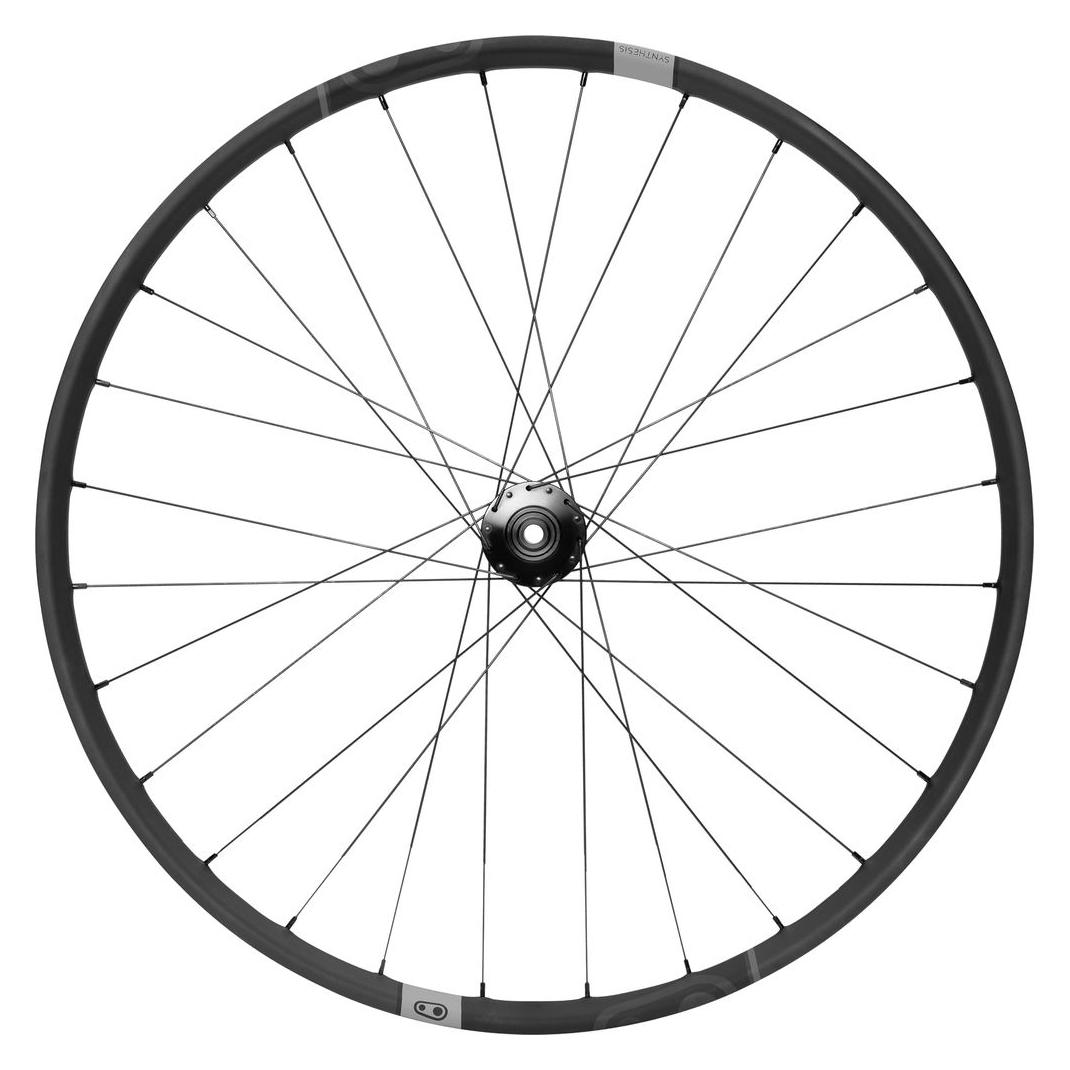 Crankbrothers Synthesis Carbon Gravel Tubeless Ready Laufrad VR, 700C, 100x12mm, black (Vorderrad, 29") (330-050-16825)