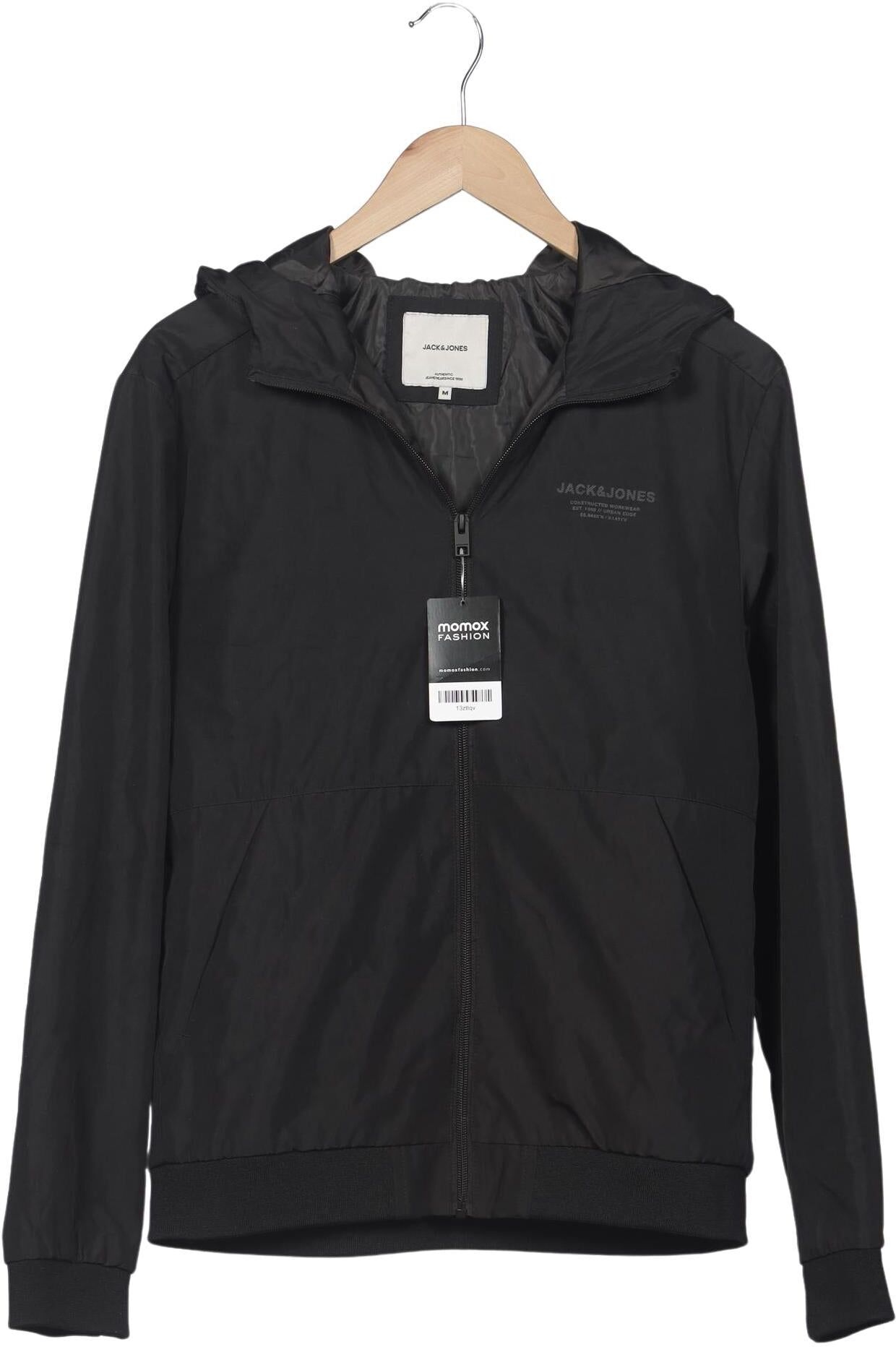 Jack & Jones Herren Jacke, Schwarz, Gr. M, Synthetik - Second Hand
