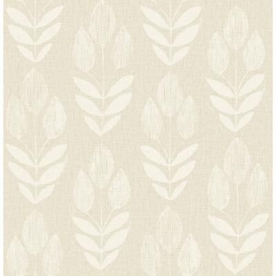 Chesapeake Garland Khaki Block Tulip Wallpaper