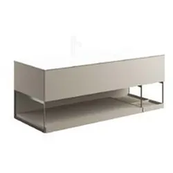Fiora Beistellmöbel in Metallstruktur, Boden und Schale links Liso 797x502x250 ULMEMB02I