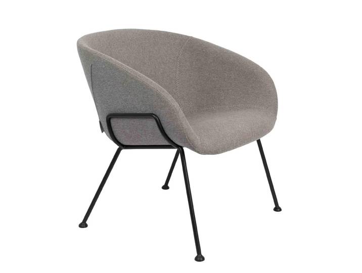 Zuiver Loungesessel Lounge Sessel FESTON Filzoptik Grau von ZUIVER