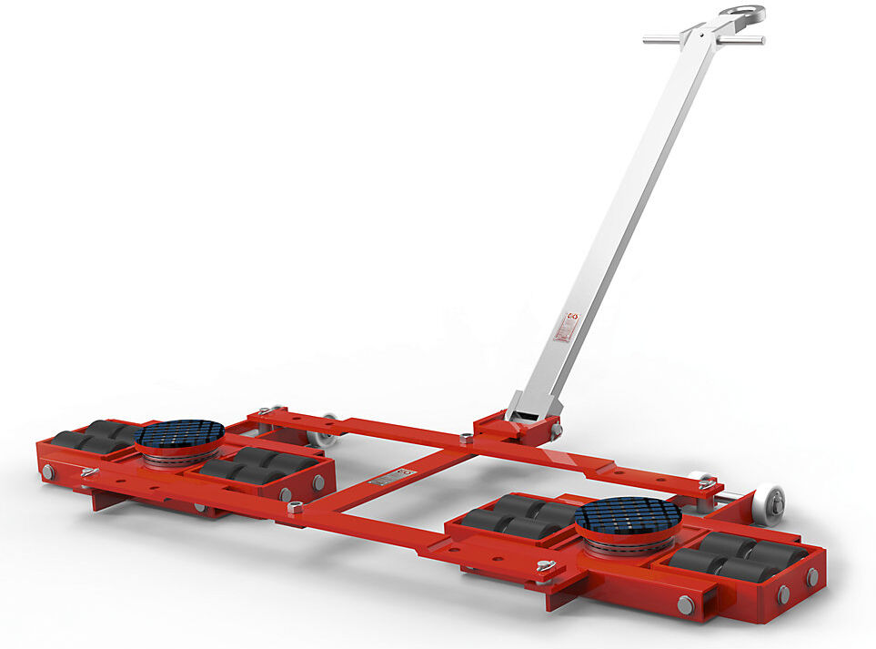 kaiserkraft Tandem-Fahrwerk, 3-fach verstellbar, Tragfähigkeit 12000 kg