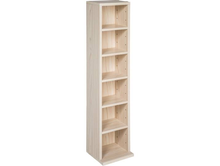 tectake Cd/Dvd Regal Juliane, 90 x 21 x 20 cm, buche, Buchefarben, Holz, 21x90x20 cm, Wohnzimmer, TV Möbel, CD-Regale
