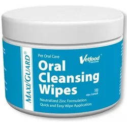Vetfood MAXI/GUARD Oral Cleansing Wipes pies i kot 100 chusteczek (Hund, Katze), Tierhygiene