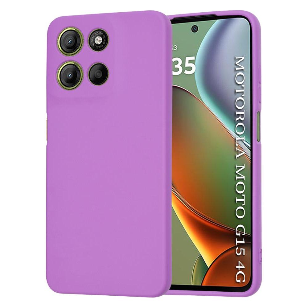 Techsuit - SoftFlex - Motorola Moto G15 / G15 Power - Purple (Motorola Moto G15) (61047073)
