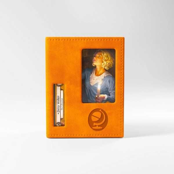 Arkham Horror Investigator Deck Box – Seeker (Orange) for Card Game Accessories, Gamegenic, Ages 8+, Card Game Organizer, Card Sleeves Compatible