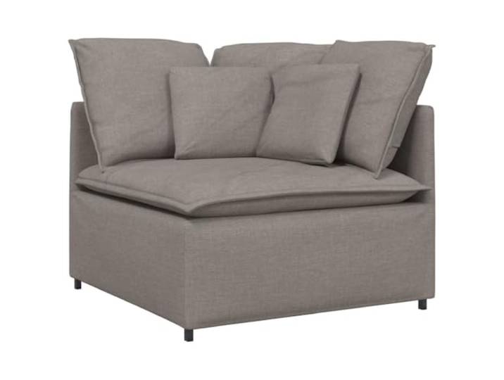 Makastle Modulares Ecksofa mit Kissen Taupe 100x100x64 cm