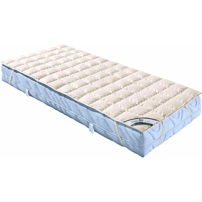 Matratzenauflage FAN "Wash Cotton Matratzenauflage in 90x200 cm und weitere Größen", beige (natur), B:80cm H:1,5cm L:200cm, Bezug: 100% Baumwolle, Matratzenzubehör, Matratzenschutz für mehr Hygiene & Langlebigkeit, Made in Germany
