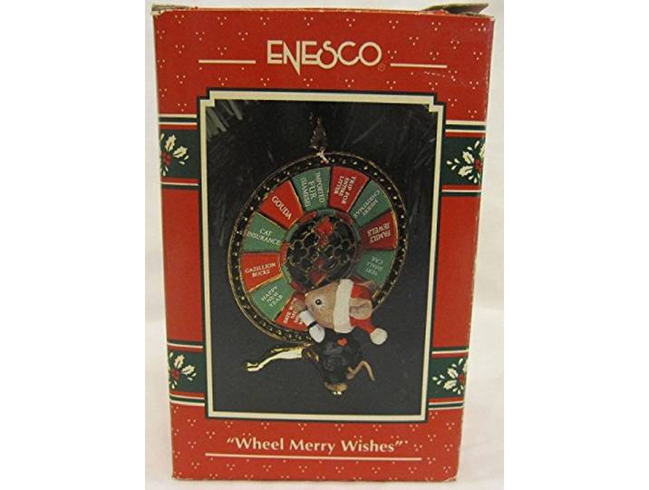 Enesco Wheel vrolijk wensen Ornament