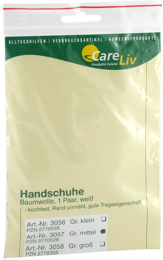 Careliv Produkte Zwirnhandschuhe Baumwolle mittel