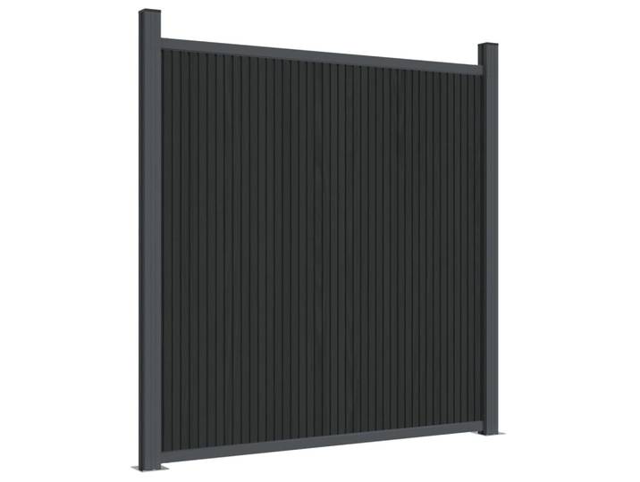 Zaunelement WPC Grau 180x186 cm