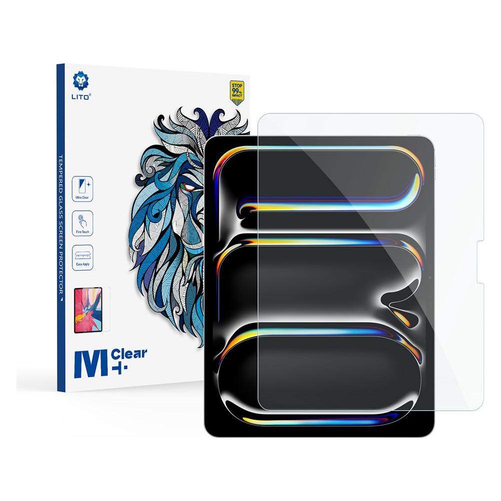 Lito - 2.5D Classic Glass - iPad Pro 13 (2024) / Air 13 (2024) / Air 13 (2025) - Clear (Apple iPad Air 13 2024, Apple iPad Air 13 2025, Apple iPad Air 13 2026, Apple iPad Pro 13 2024) (56353683)