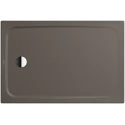 Kaldewei CAYONOPLAN Duschfläche, 800x1300 mm, warm grey 80, bodeneben, seitlicher Ablauf