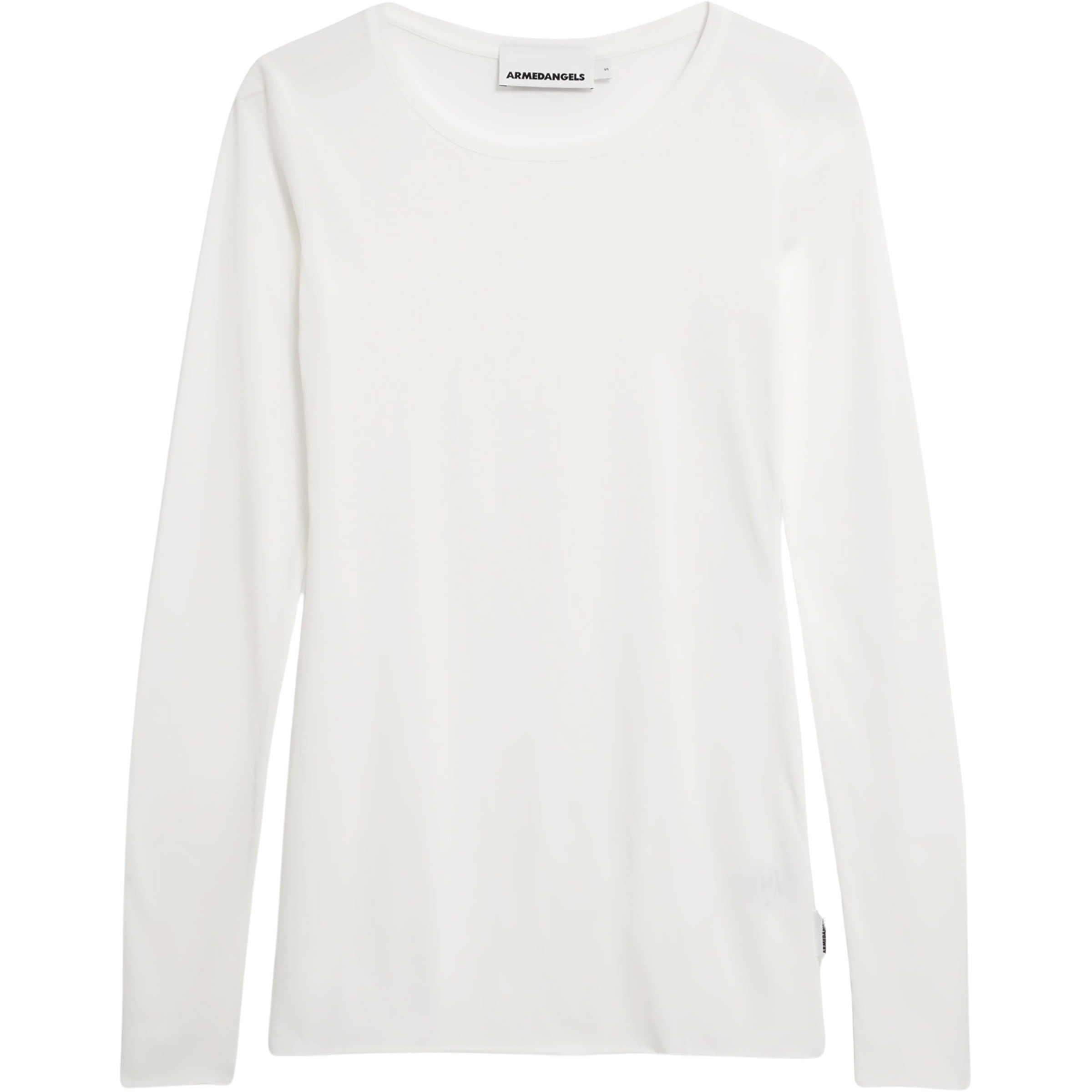 Armedangels Einiaara Soft Damen Longsleeves weiss Größe L Lifestyle Hautfreundlich