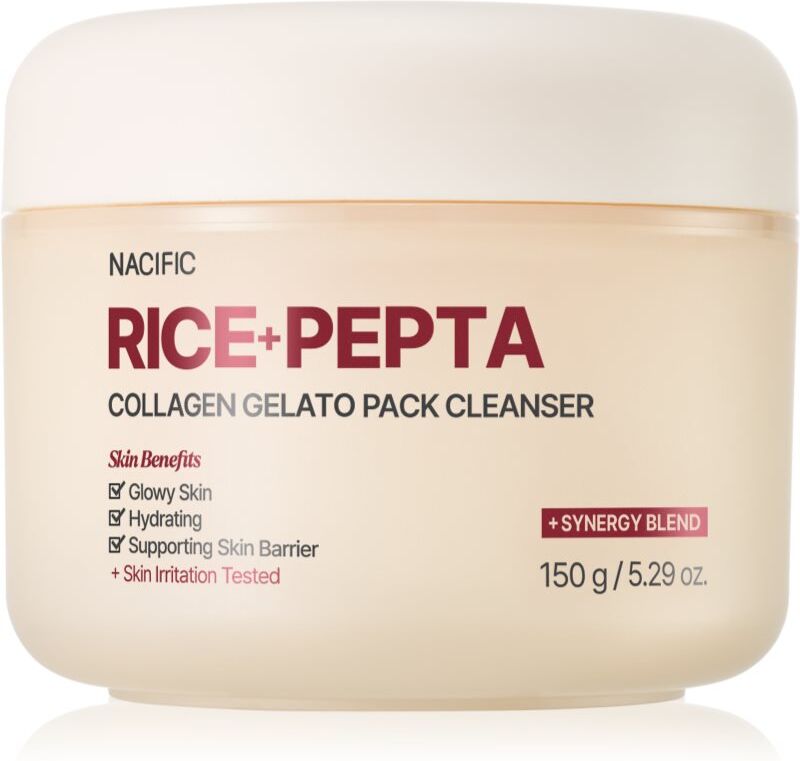 Nacific Rice + Pepta Collagen Gelato Pack Cleanser moisturising cleansing gel to strengthen the skin barrier 150 g