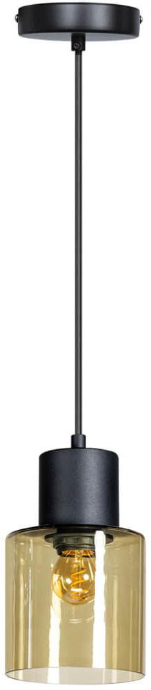 Sledge Glass hanglamp met amberkleurig glas