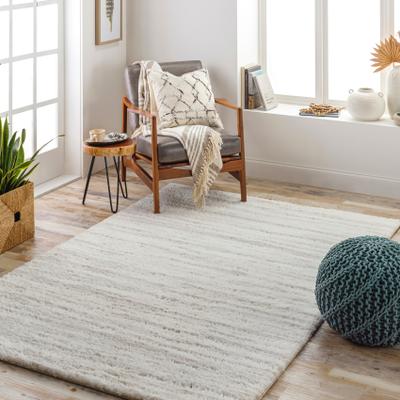 Livabliss Cloudy Heathered Solid Plush Area Rug