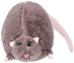 Inspired Finds Cute Oversized Mouse Plush Doll With Flower Branch, Soft Long Hug Pillow white 35.43in