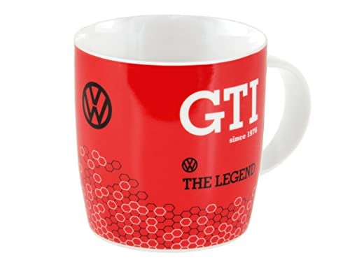 BRISA VW Collection Volkswagen GTI Koffiemok 370ml - Rood/Zwart