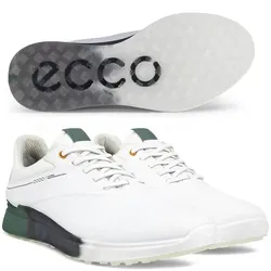 Ecco S-Three 2 GoreTex Herrengolfschuh weiss/grün(nav