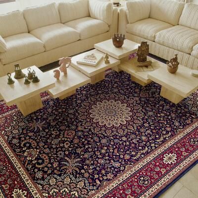 Gracewood Hollow Style Haven Annapolis Persian Flair Blue/ Red Rug
