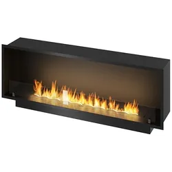 OutInFire SLIM INSIDE BLACK - Bioethanol-Einbaukamin 150 cm