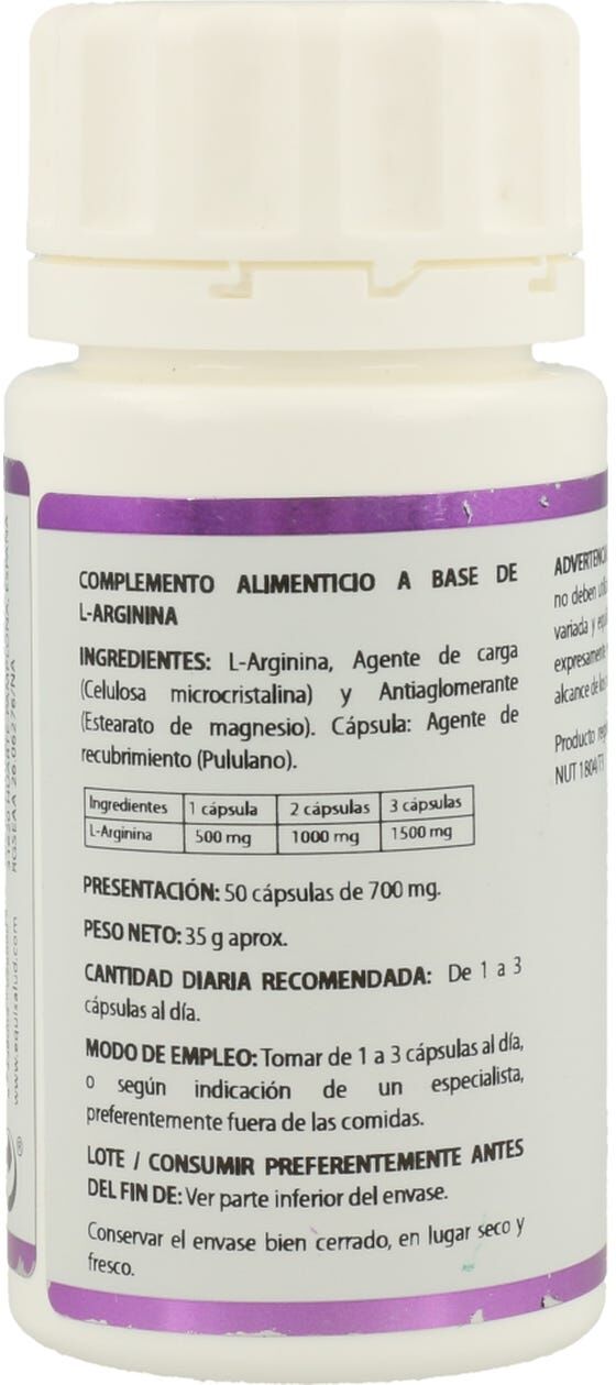Equisalud L- Arginina 500 mg 50 caps