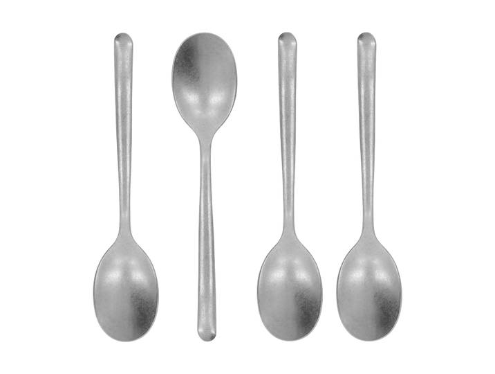 Nicolas Vahé Cuillère à thé Nicolas Vahé, lot de 4 Finition argentée antique