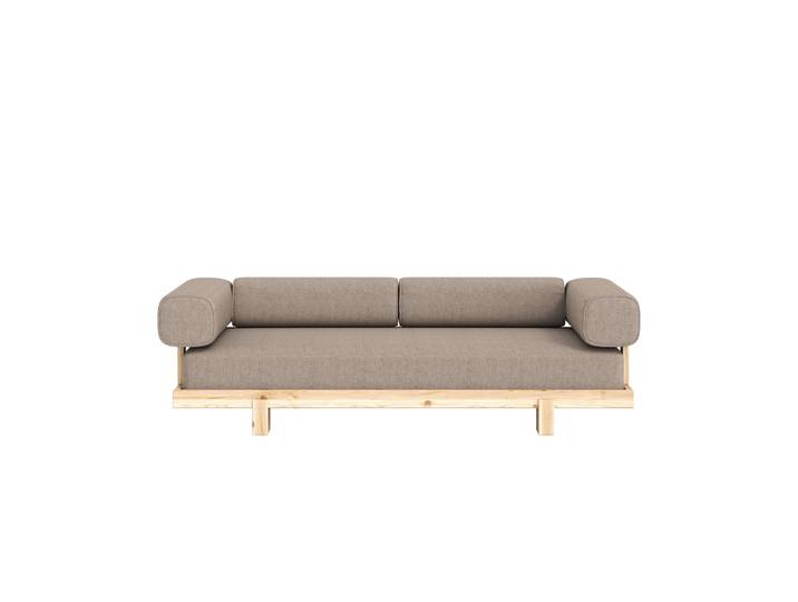 Schlafsofa KARUP DESIGN Stay Sofa Bed, Schlafsofa mit Boxspring, 3 Sitzer, Bettfunktion , grandpa beige, B:99cm H:66cm T:214cm, Bezug: 100% Polyester. Kissenfülling: Schaumstoffgranulat, Sofas, Schlafsofa, Boxspring-Matratze mit Sprungfedern, Made in Europe