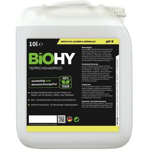 BiOHY Teppichreiniger 012-010, 100% vegan, Kanister, Bio-Konzentrat, 10 Liter