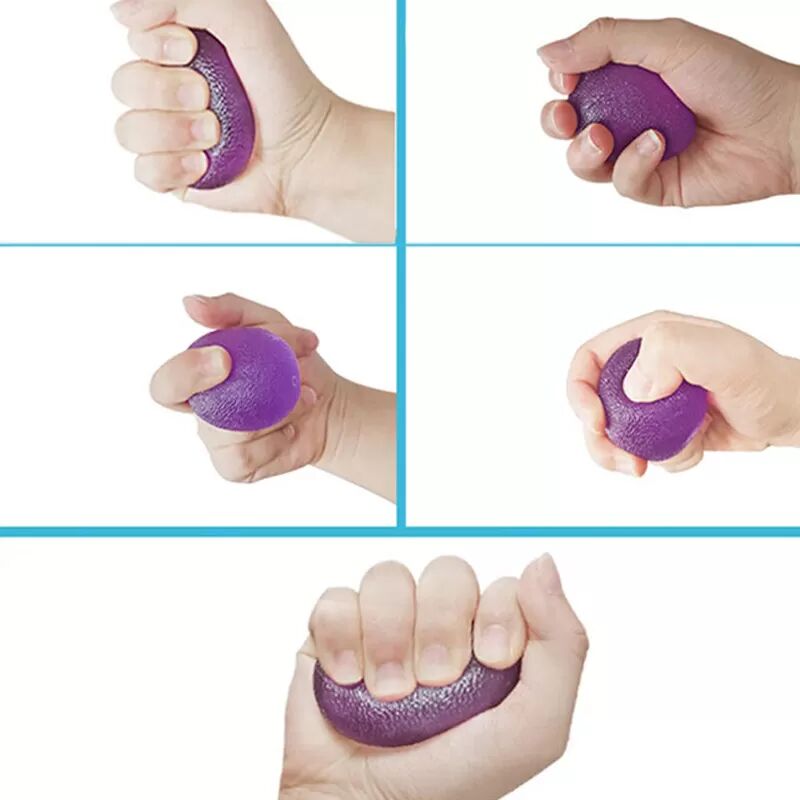 INF 2er-Pack Handtrainer, Griffball für Fingertrainer & Handtherapie Rot
