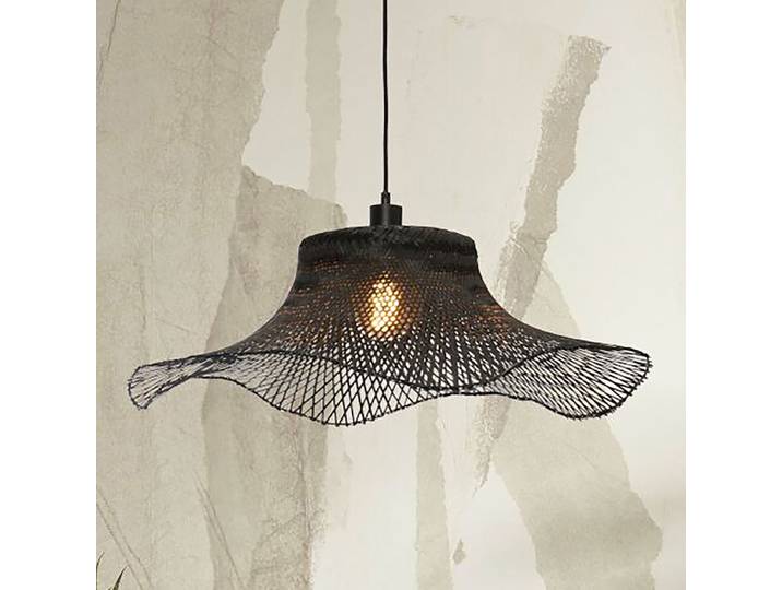 Suspension Ibiza - Type B Ø 65cm Noir/Noir Fer, thermopoudré E27