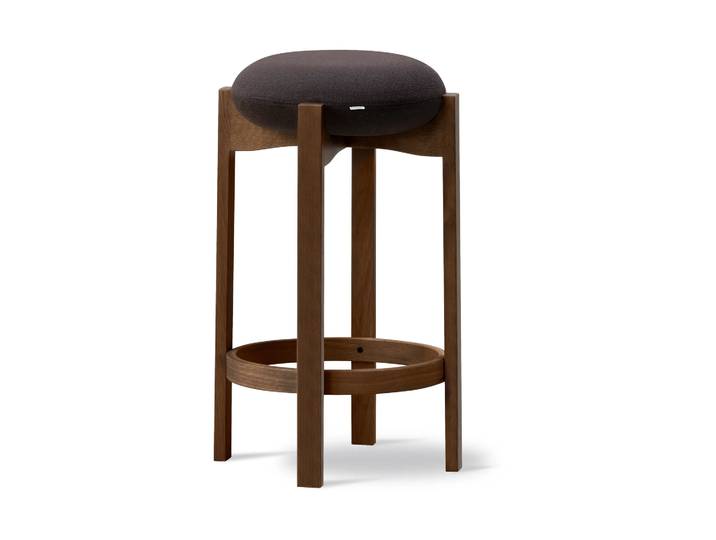 Fredericia Furniture Pioneer Hocker hoch Vidar 386-Rauchgebeizte lackierte Eiche