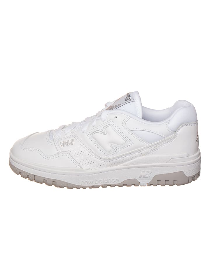 New Balance Leder-Sneakers "550" in Weiß - 40