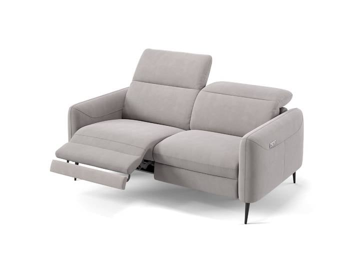 Stoff Sofa MESSINA 2-Sitzer Relaxgarnitur Moderne Design Couch