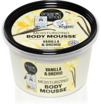 Organic Shop Vanilla & Orchid mousse corporal com baunilha 250 ml. Vanilla & Orchid