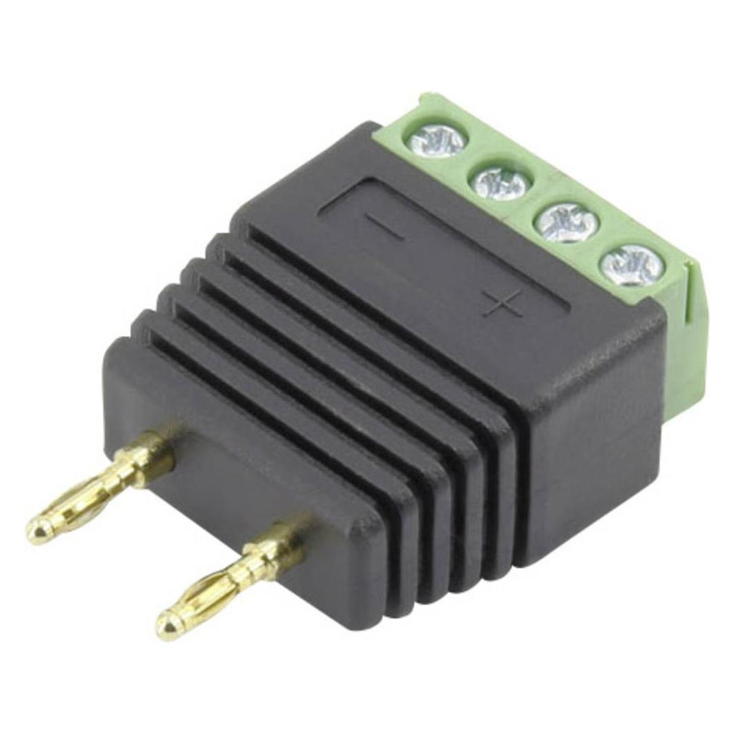 Conrad Components Bananen-Doppelstecker 2 mm mit Anschlussklemme (1408779)
