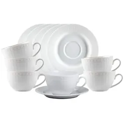 Ritzenhoff & Breker Sofia Kaffeetassen mit Untertassen 220 ml 6er Set